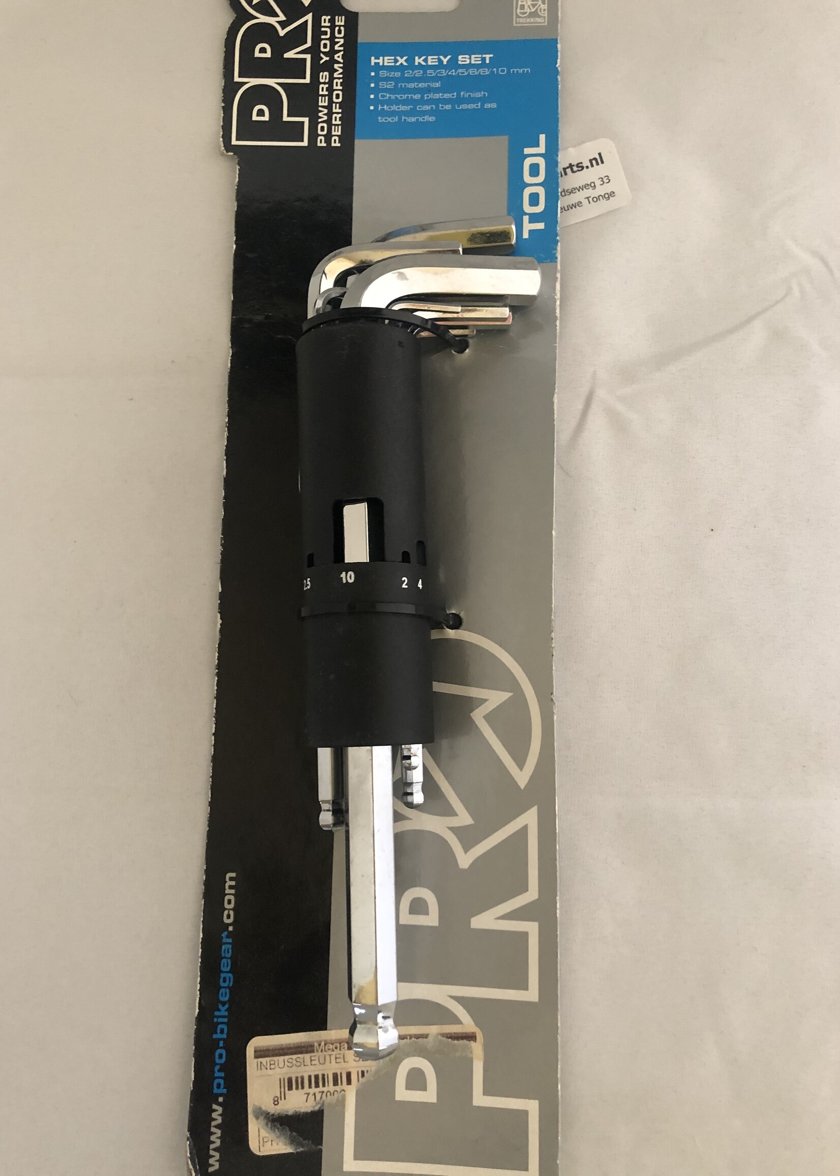 PRO Pro Set  Hex Inbussleutels 2/2.5/3/4/5/6/8/10 mm