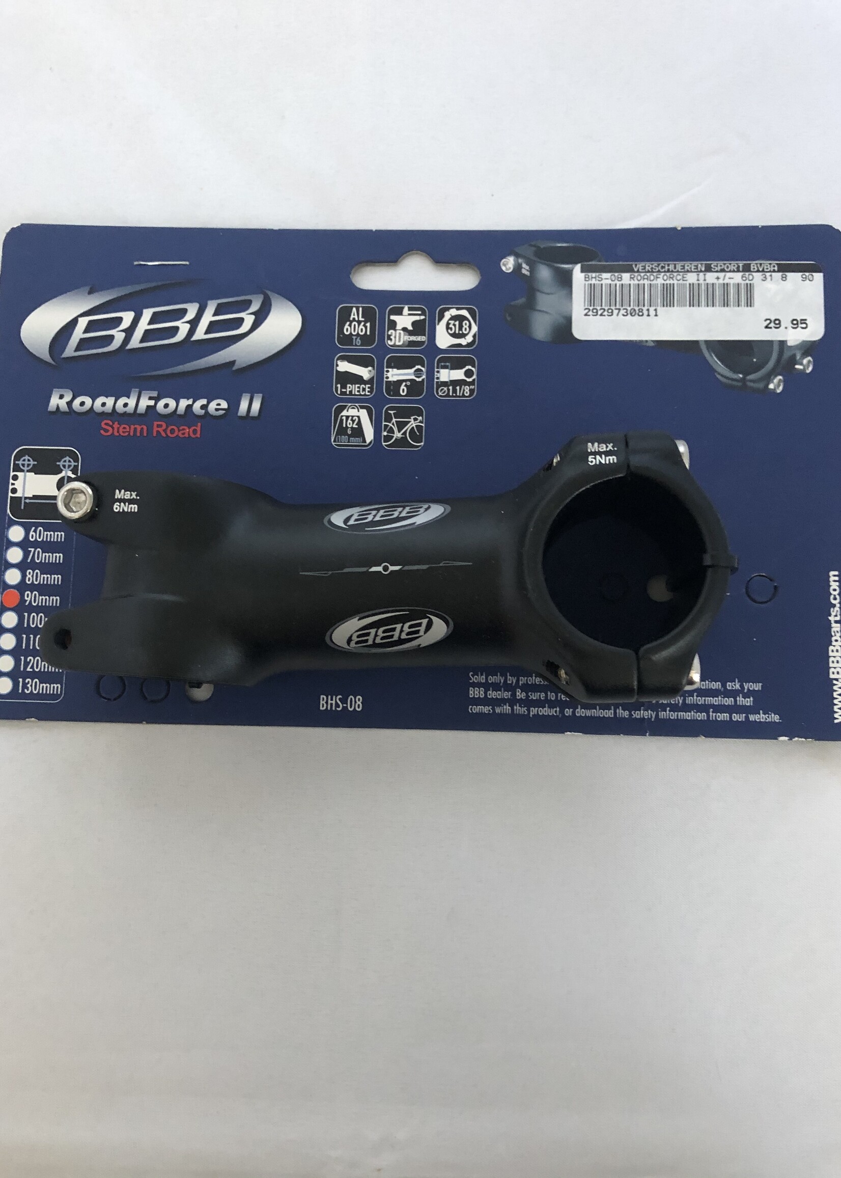 BBB BBB Race Stuurpen BHS-08 31.8mm 90/100mm