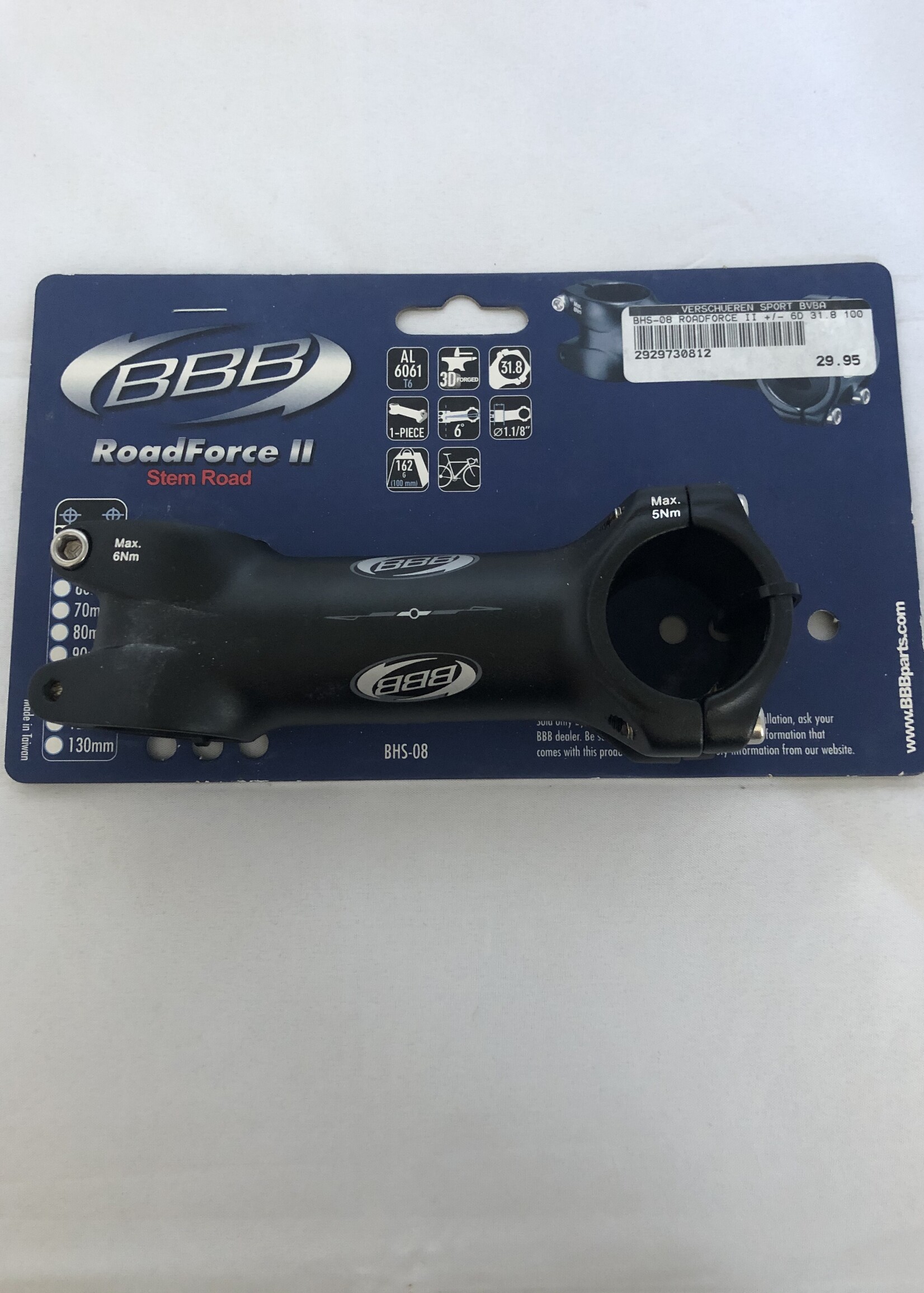 BBB BBB Race Stuurpen BHS-08 31.8mm 90/100mm