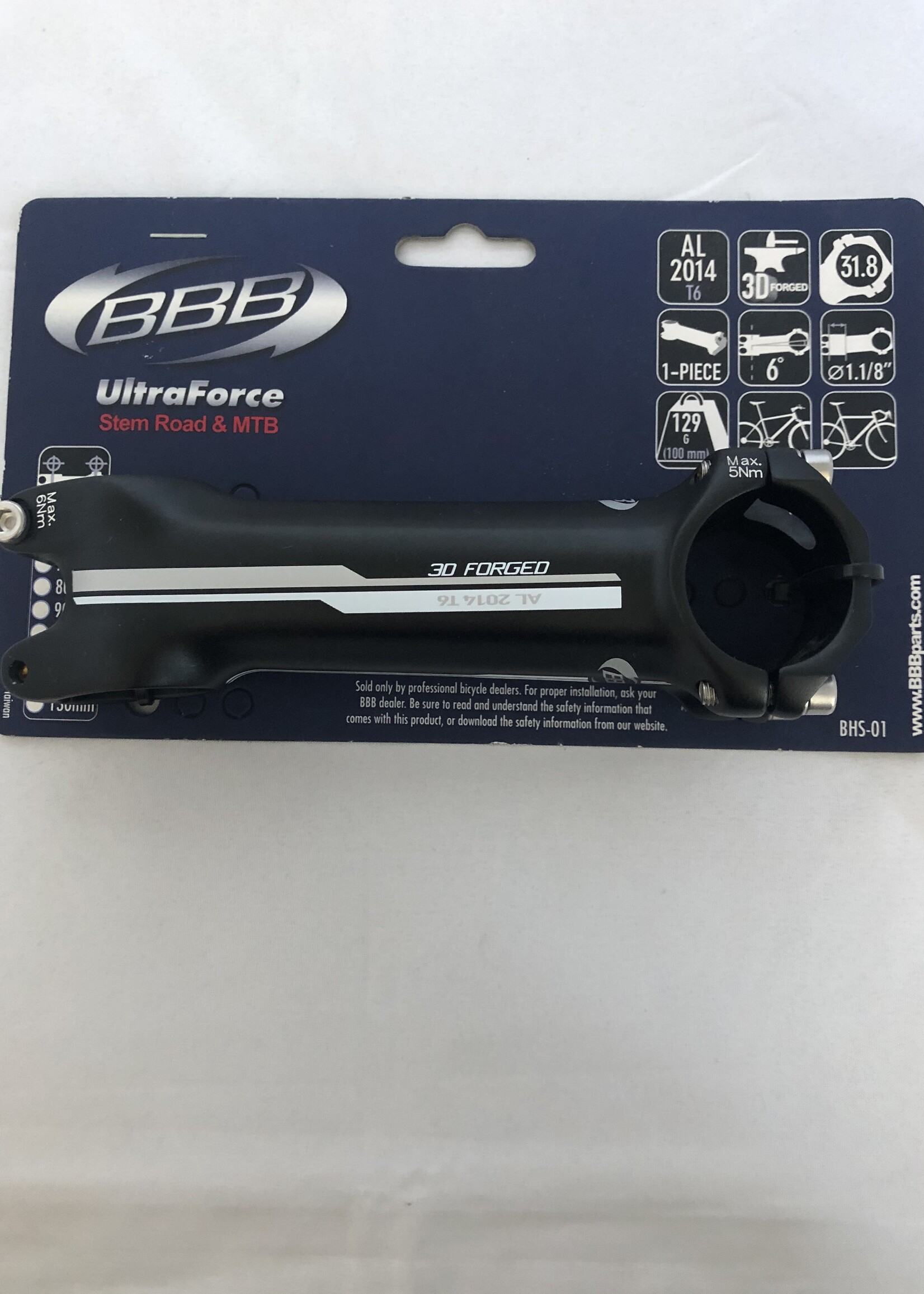 BBB BBB MTB/Race Stuurpen BHS-01 31.8mm 90/110/120mm