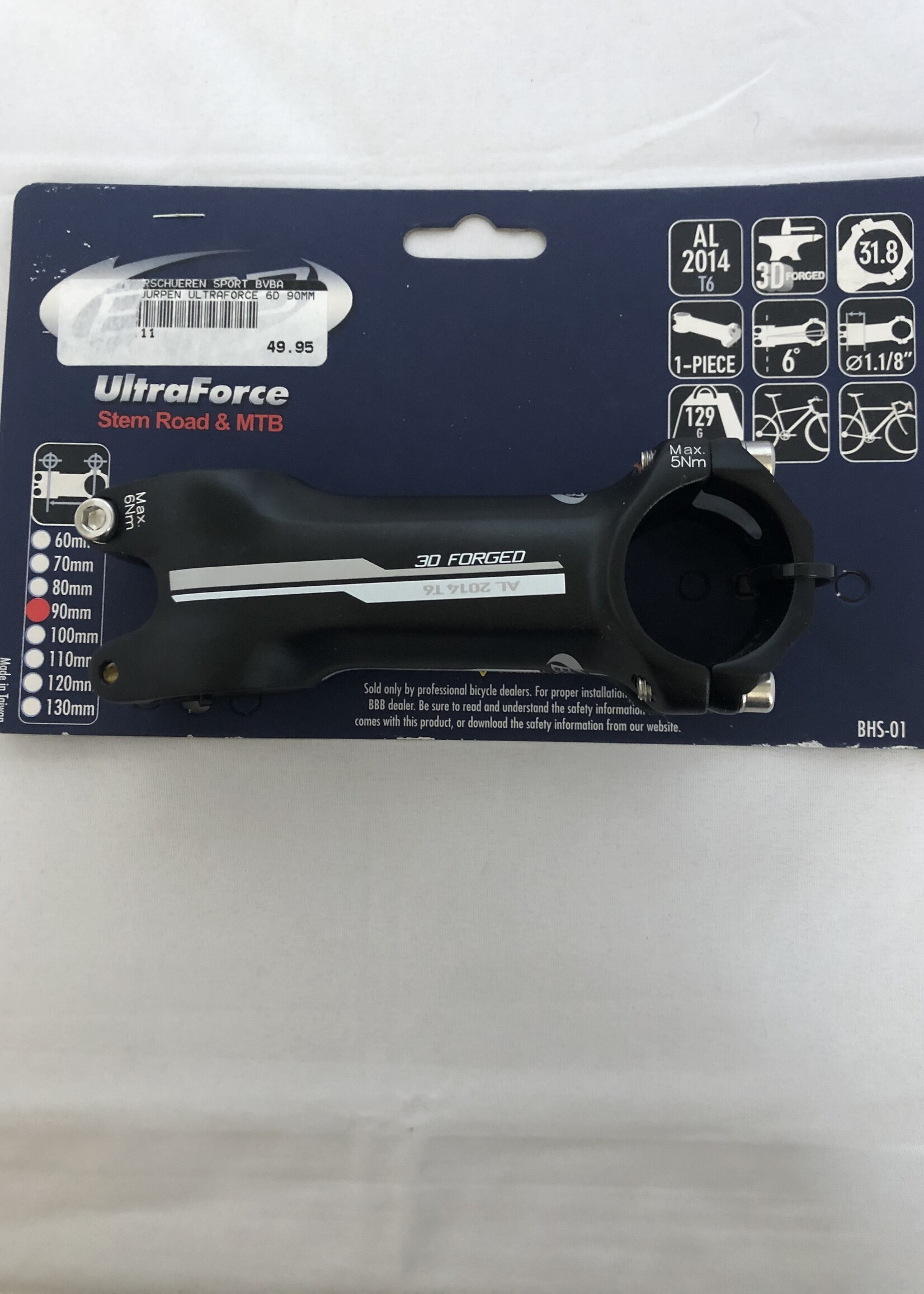BBB BBB MTB/Race Stuurpen BHS-01 31.8mm 90/110/120mm