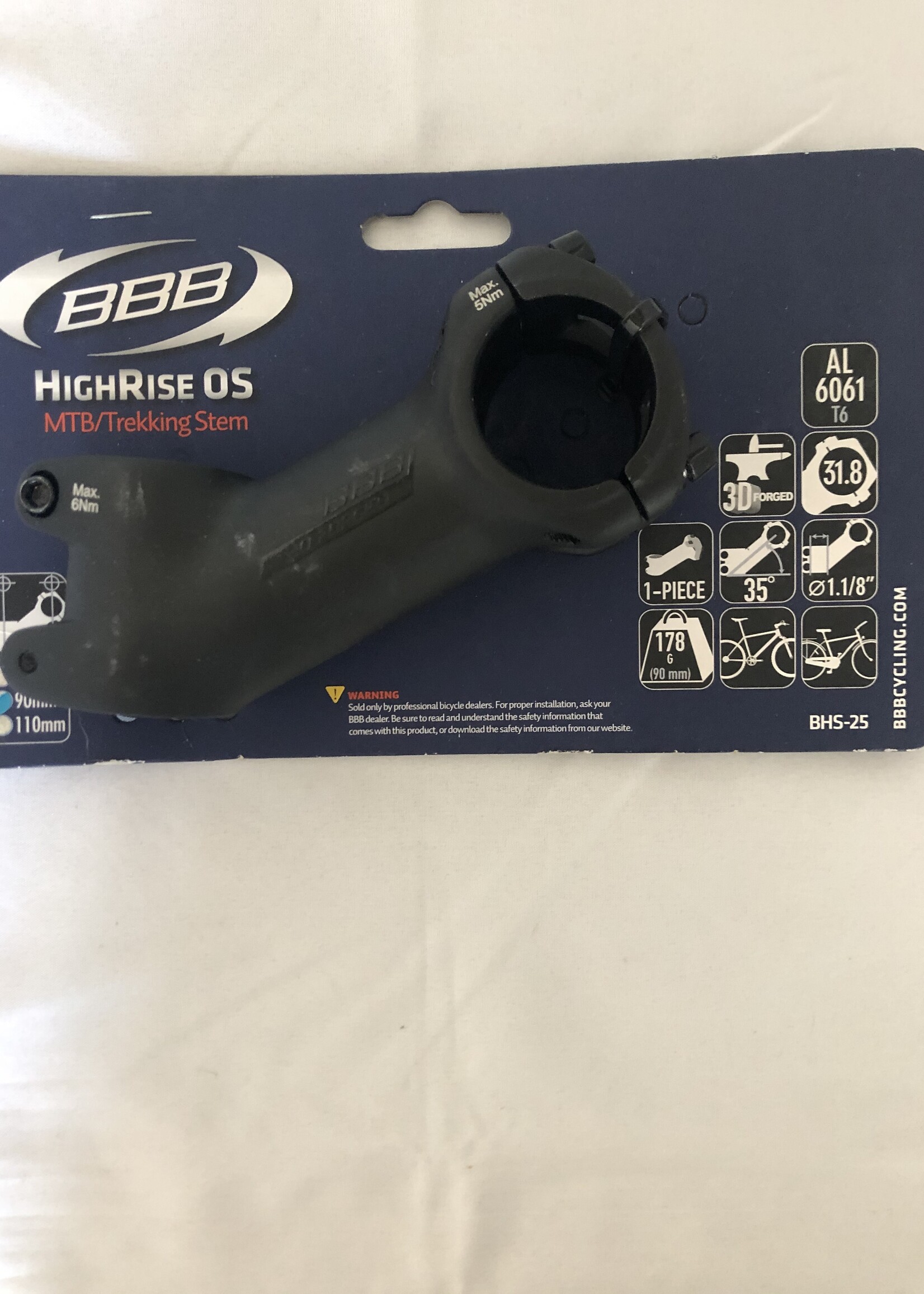 BBB BBB MTB Trekking Stuurpen BHS-25 31.8mm 90mm