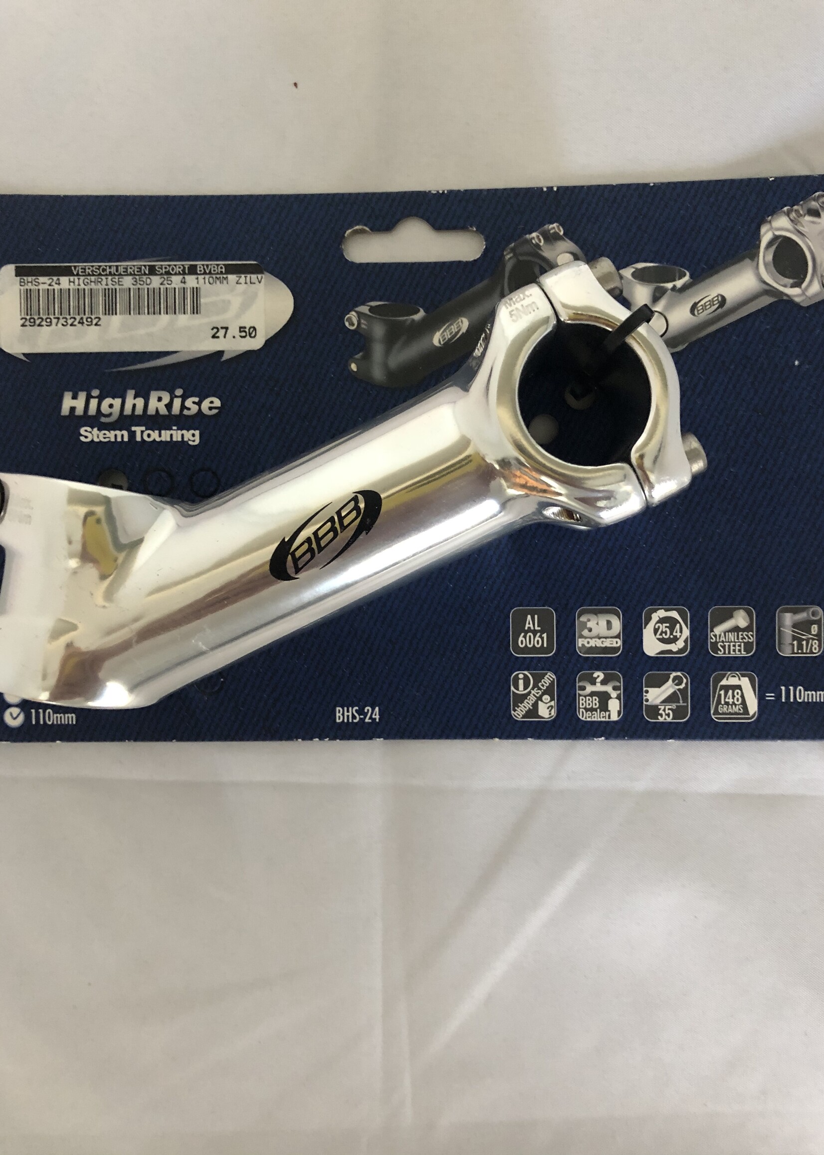 BBB BBB MTB Stuurpen BHS-24 25.4mm 110mm