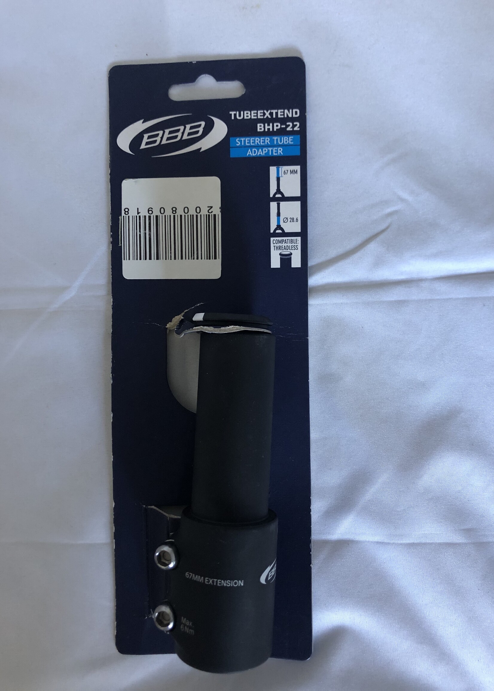 BBB BBB Stuurbuis verlenger BHP 22 28.6mm Zwart