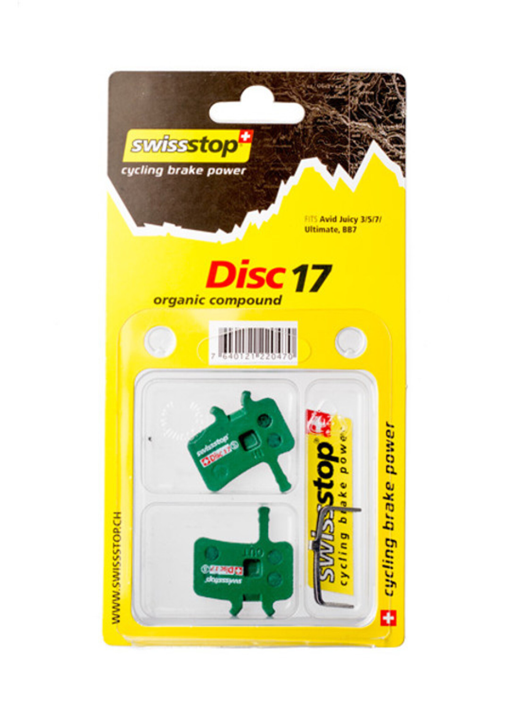 Swissstop SWISSSTOP remblok Disc voor D-17 ,  Avid Juicy en  BB7