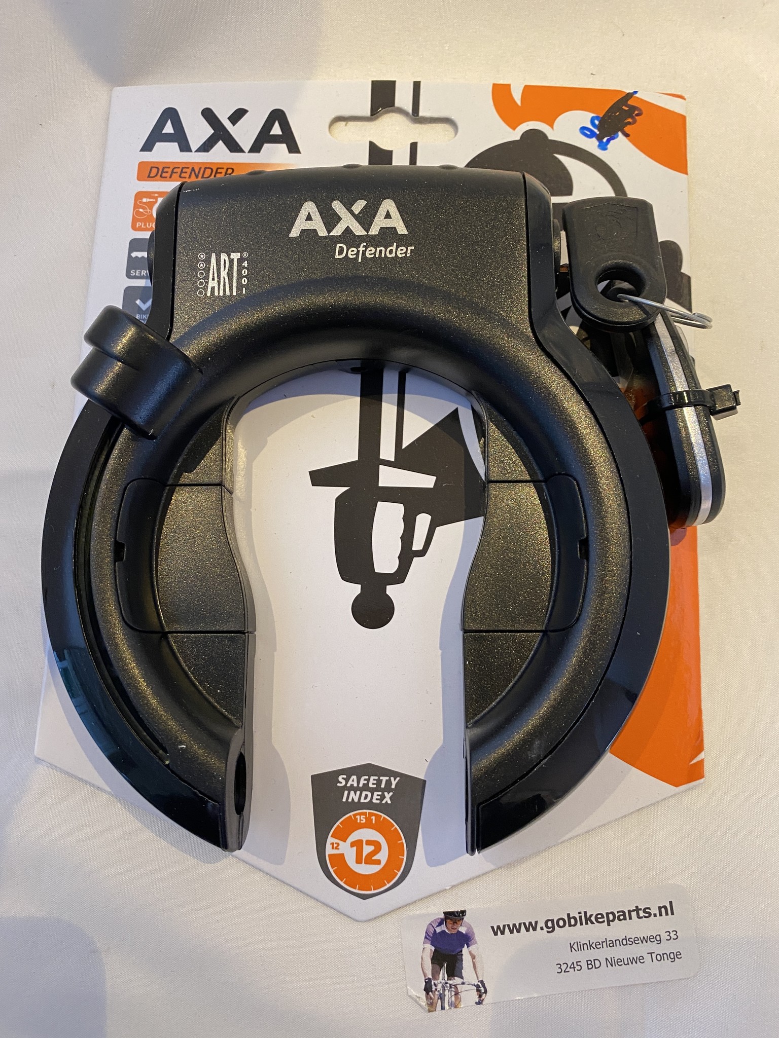 AXA Defender ringslot met 2 sleutels -