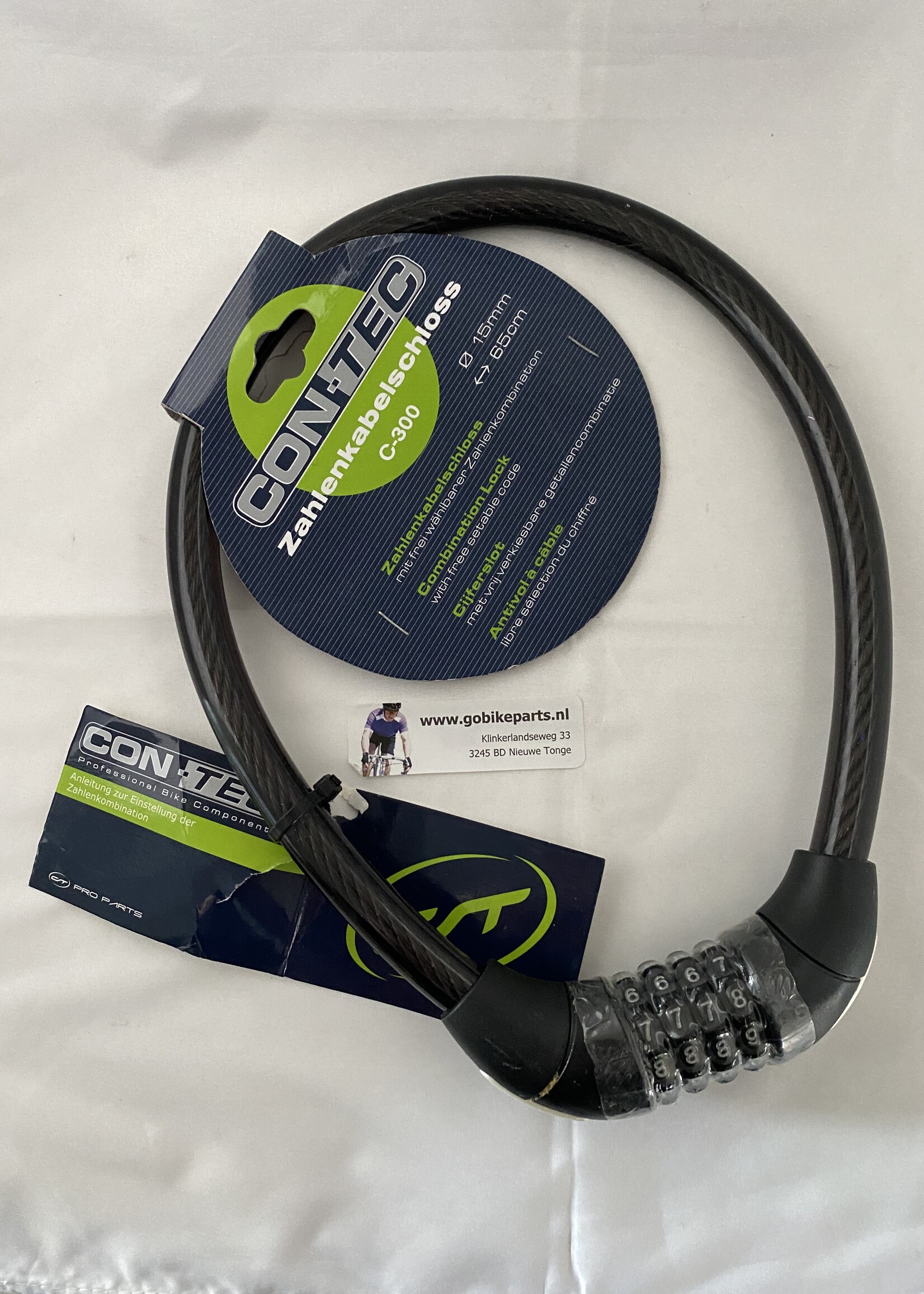 Con-Tec ConTec cijferkabelslot C 300 lengte 65 cm rond 15 mm