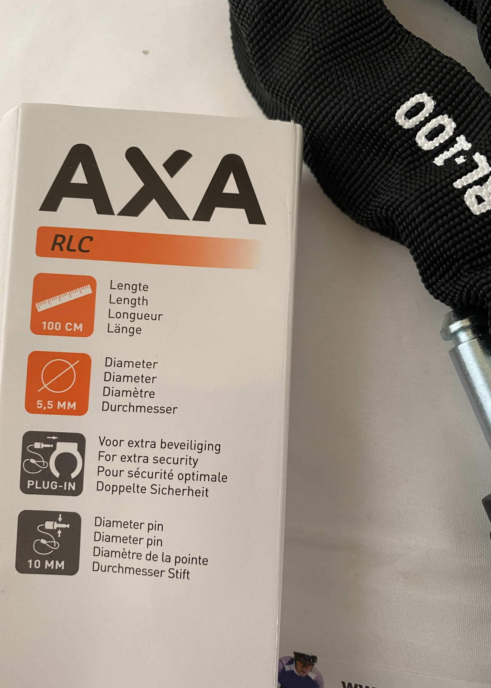 AXA AXA Insteekketting RLC 100cm (zwart)