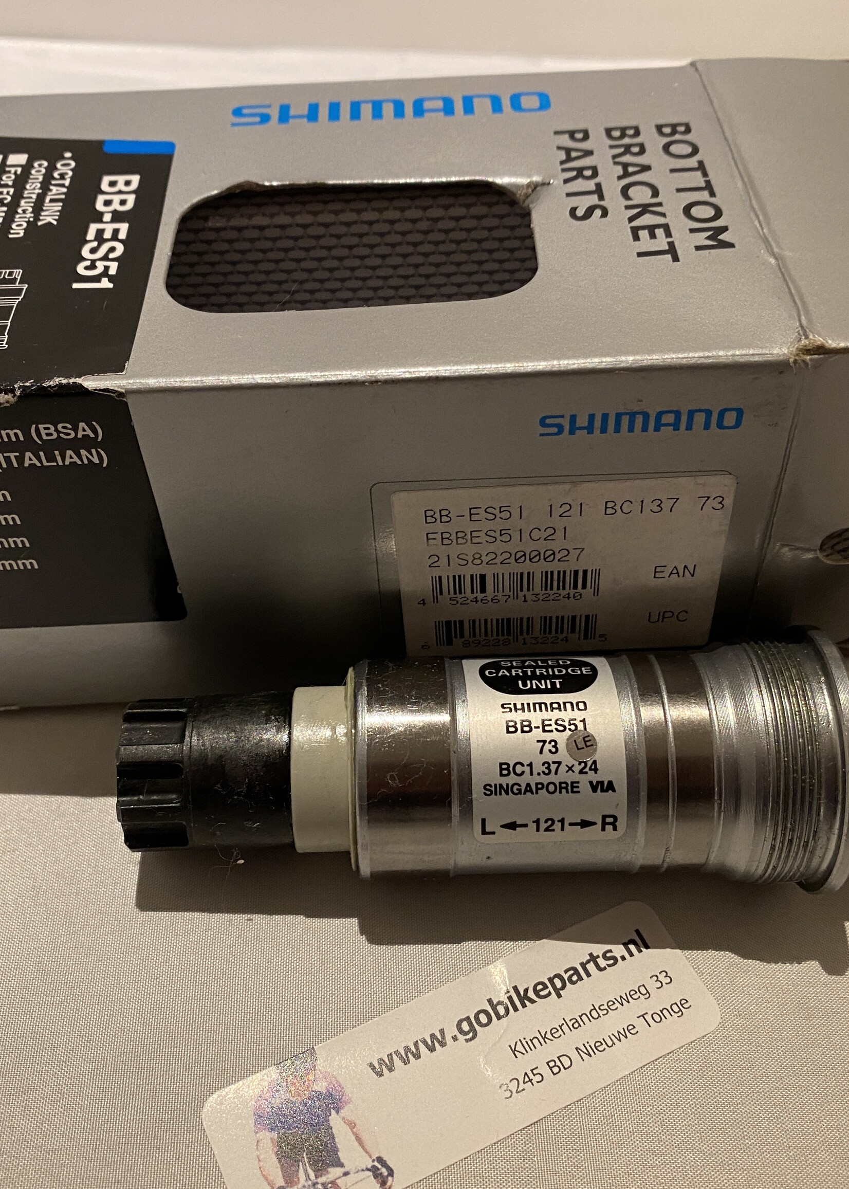 Shimano Shimano bottom bracket BB-ES51 - BSA - 73/121 mm trapas