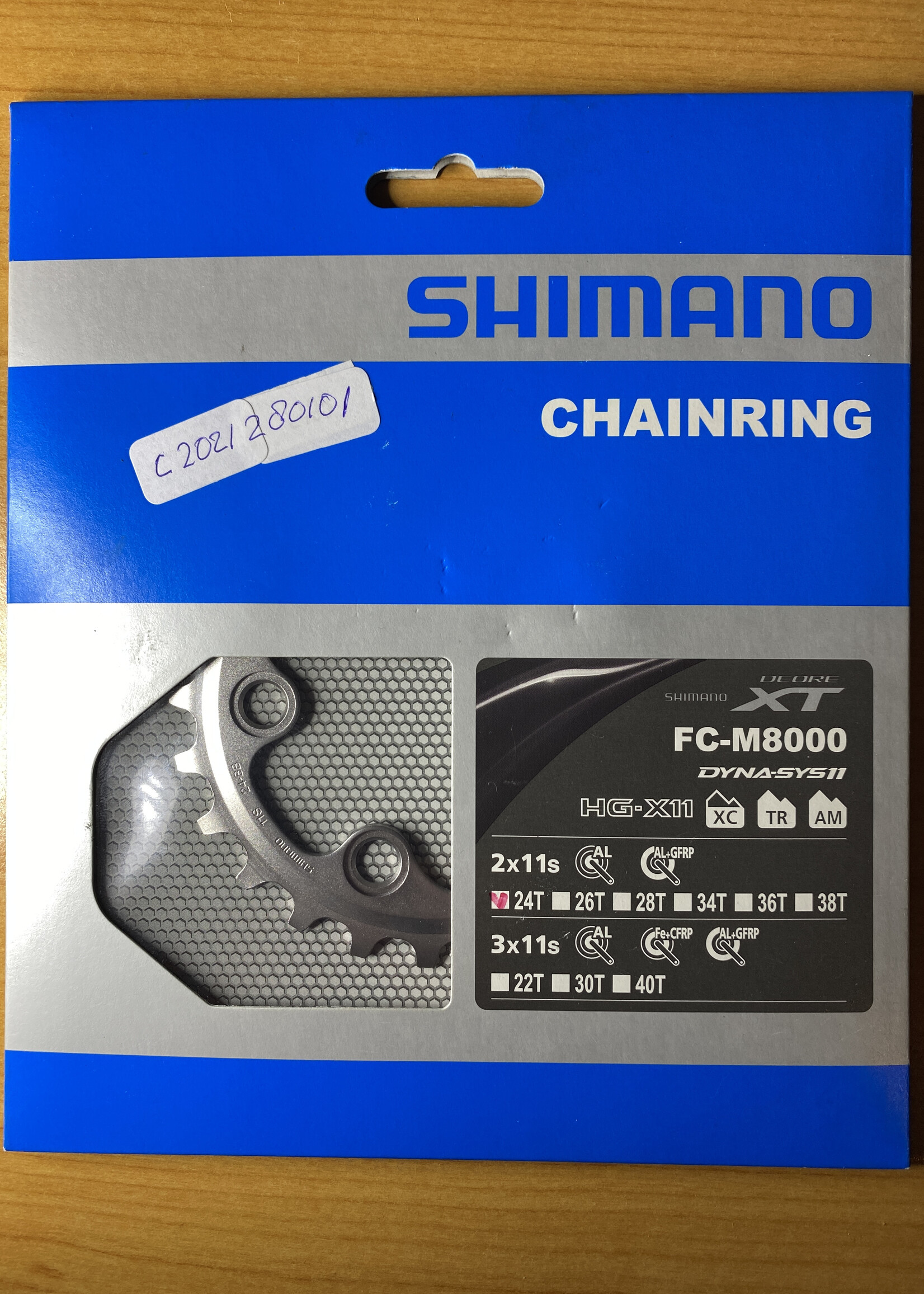Shimano Shimano XT FC-M8000 kettingblad 24T