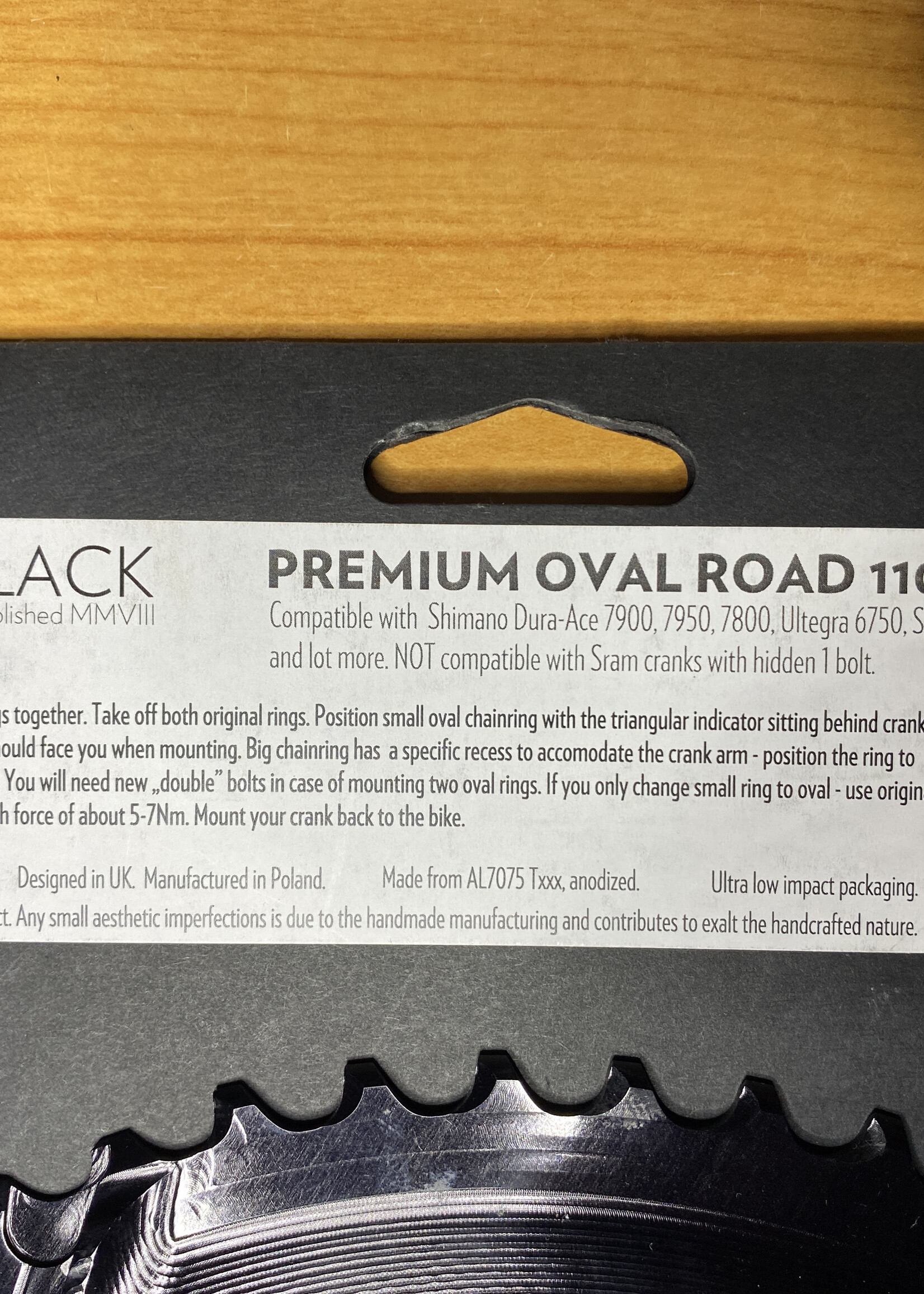 AbsoluteBlack AbsoluteBlack Premium oval road 110/5bcd 50T