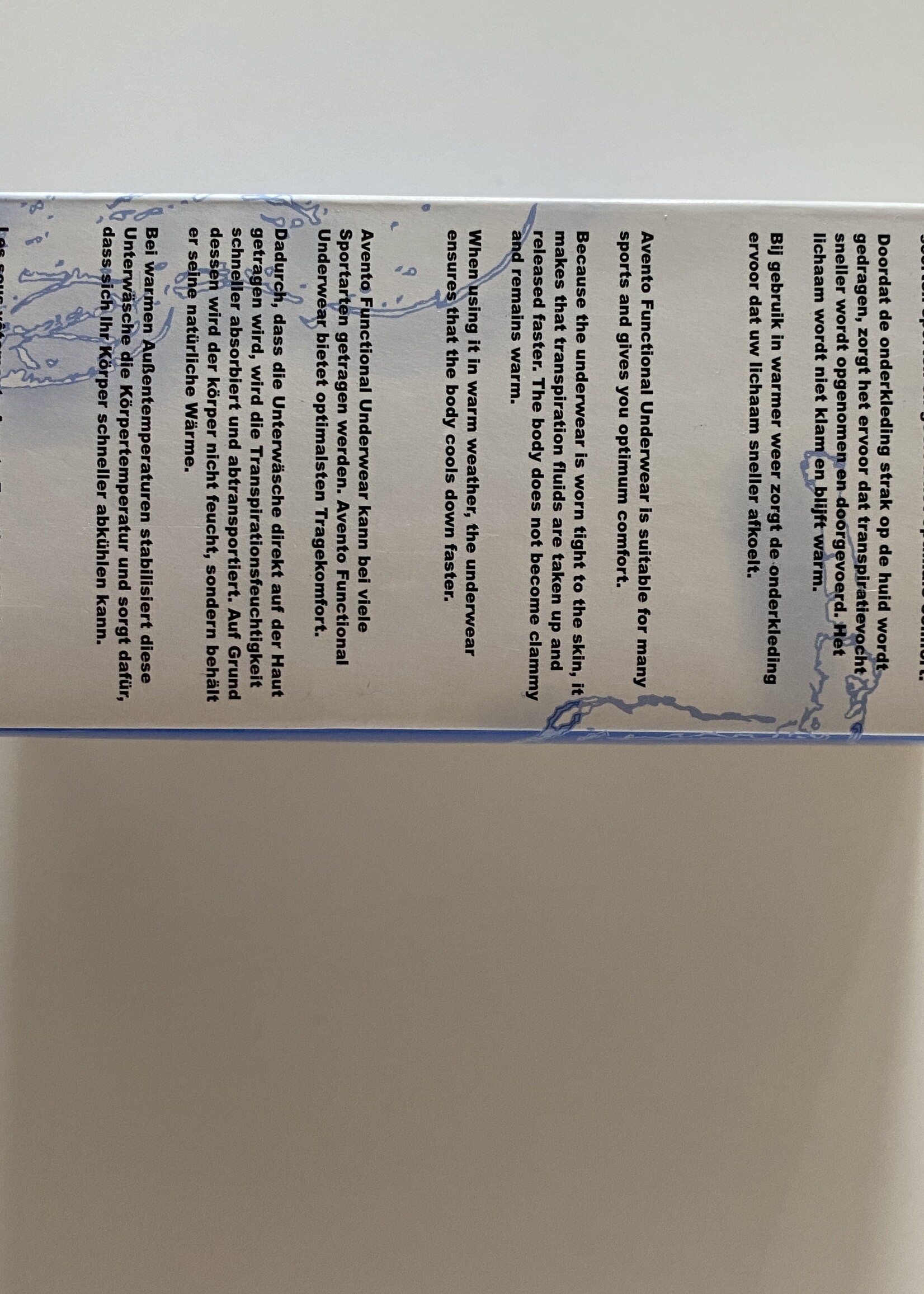 Avento Thermoshirt lange mouw in zwart of wit