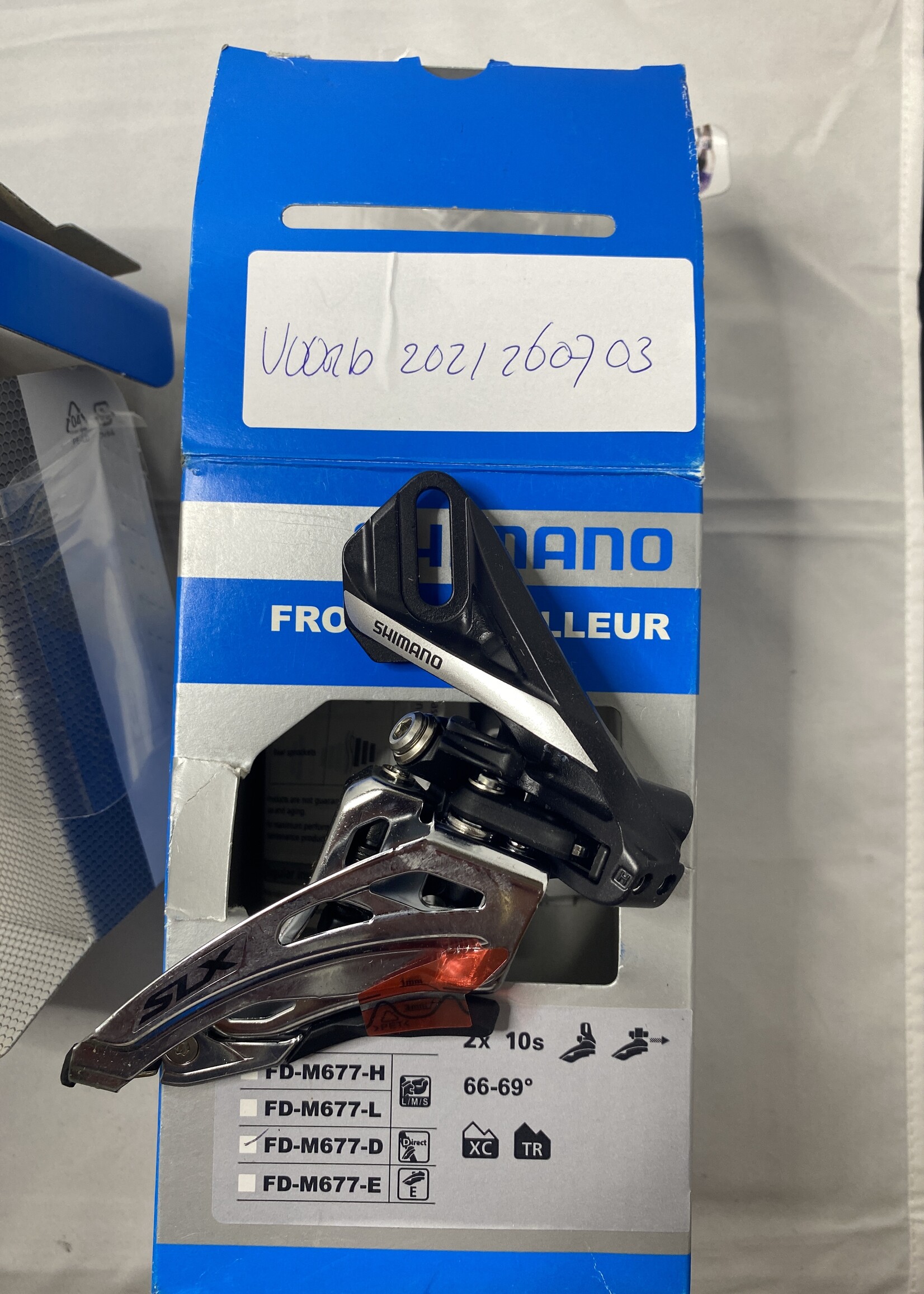 Shimano Shimano SLX FD-M677-D 2 x 10speed voorderailleur
