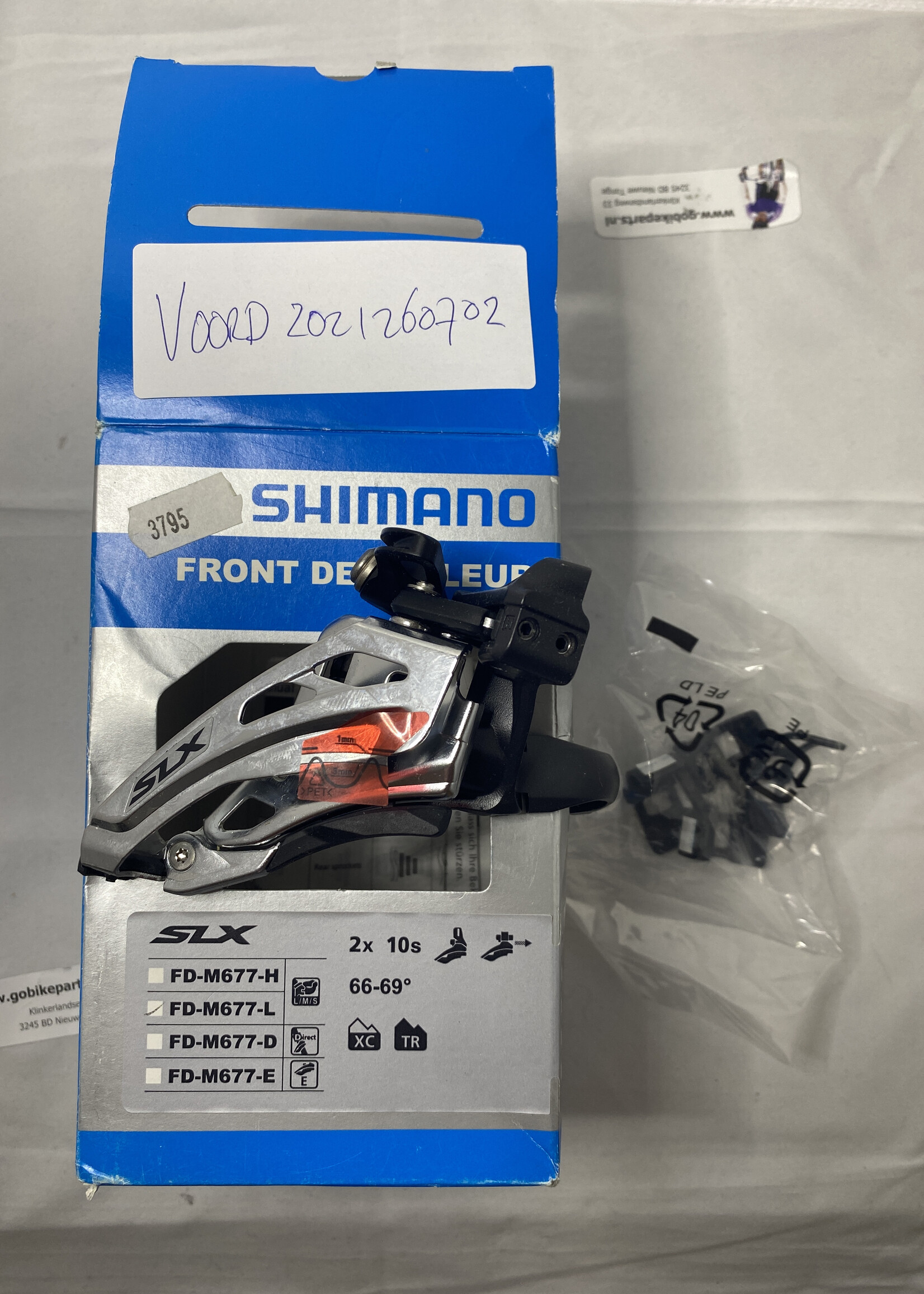 Shimano Shimano SLX FD-M677-L 2 x 10 speed voorderailleur