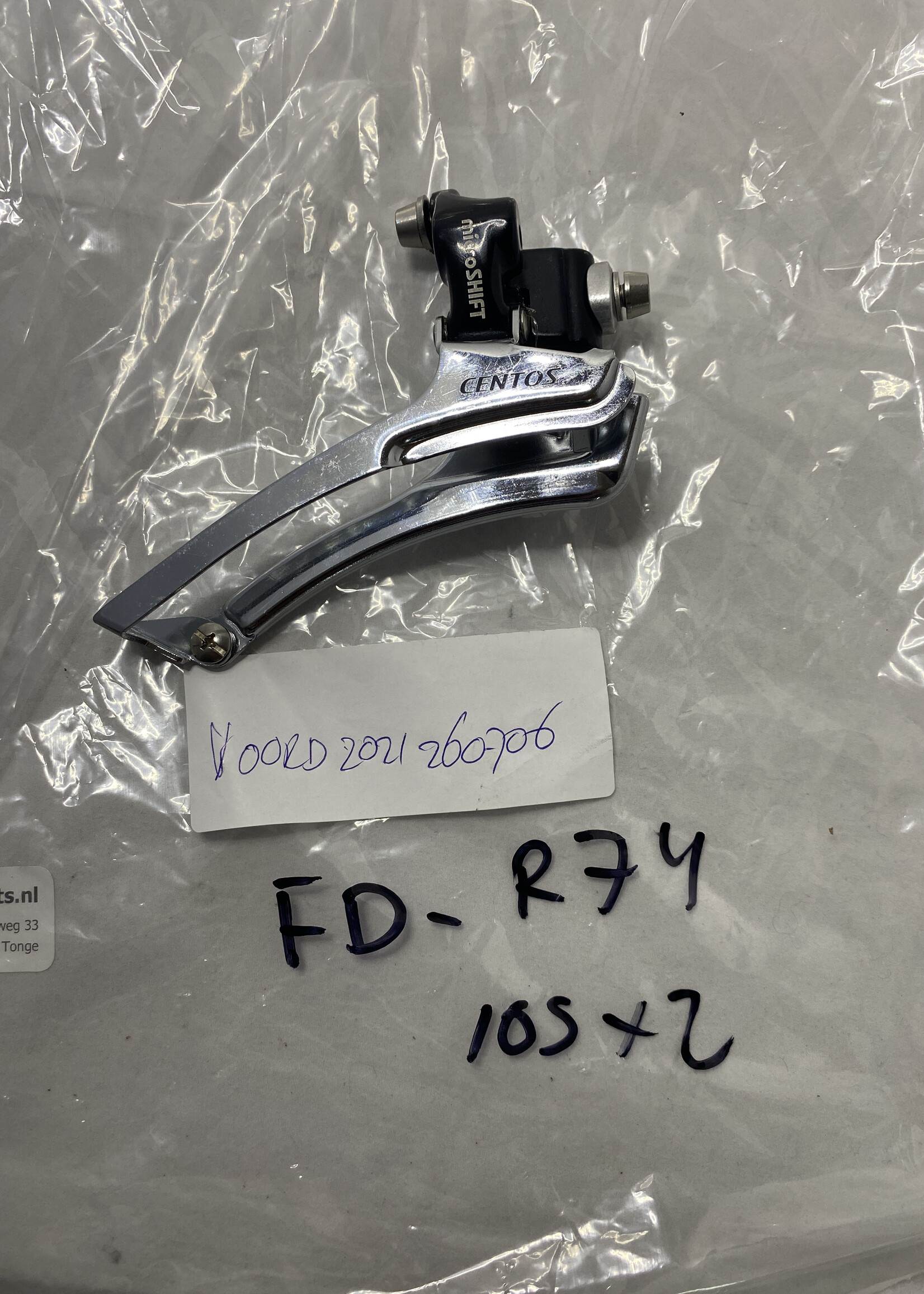 Microshift Microshift  Centos Voorderailleur FD-R74  speed 2 x 10 race