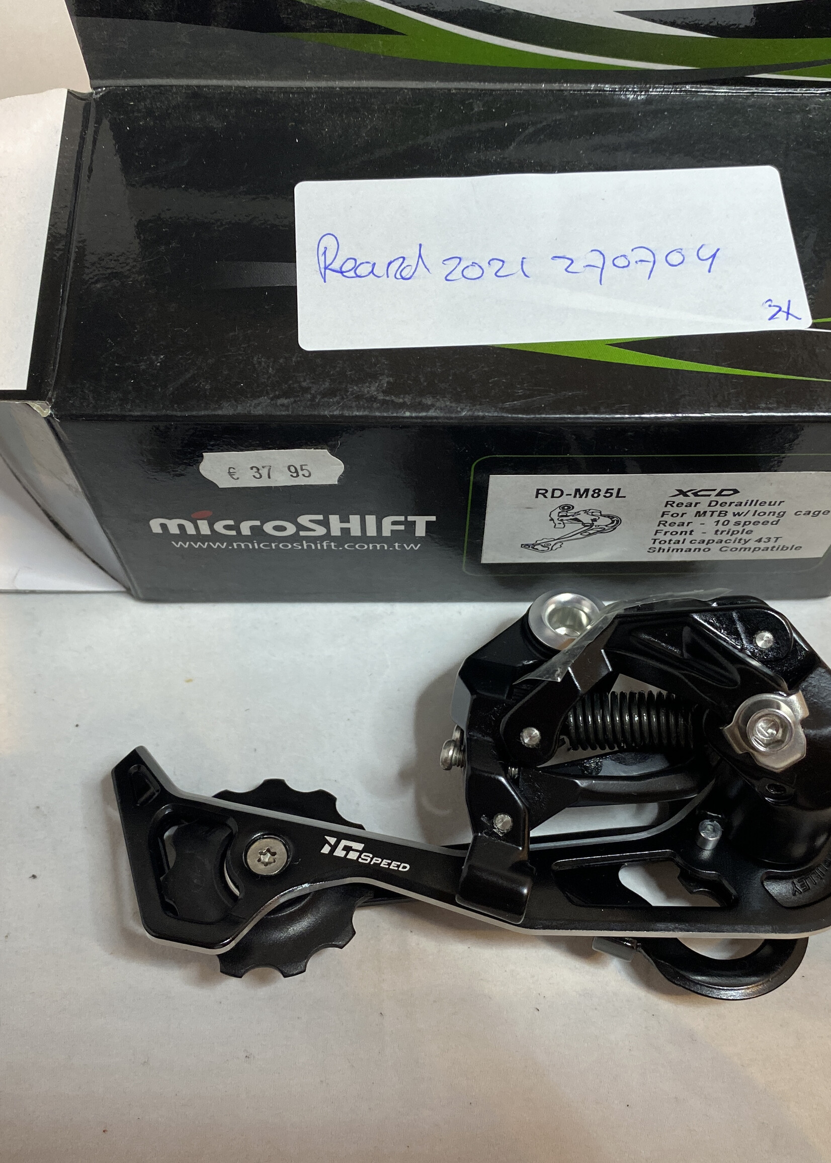 Microshift Microshift RD-M85 L XCD 10 speed MTB achterderailleur lange kooi