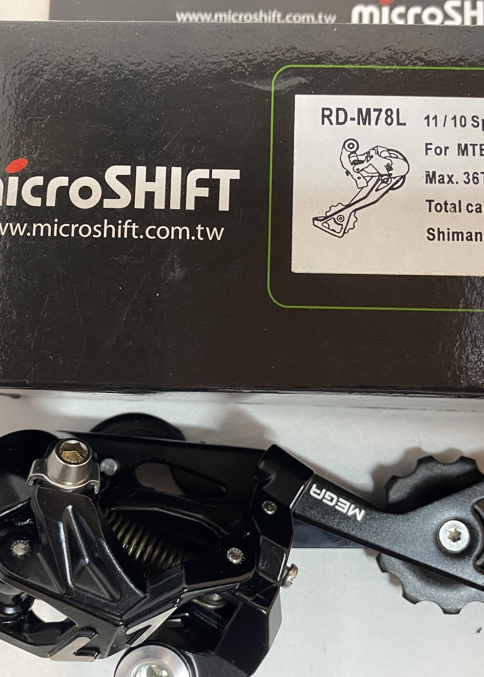 Microshift Microshift RD-M78 L Mega 11/10 speed MTB achterderailleur lange kooi