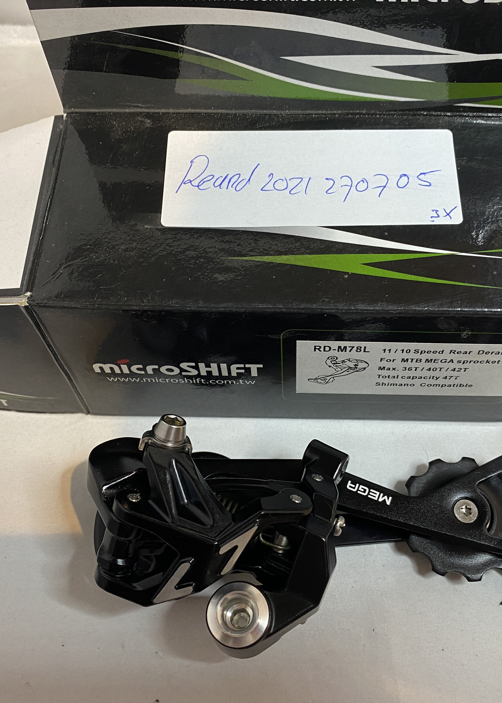Microshift Microshift RD-M78 L Mega 11/10 speed MTB achterderailleur lange kooi