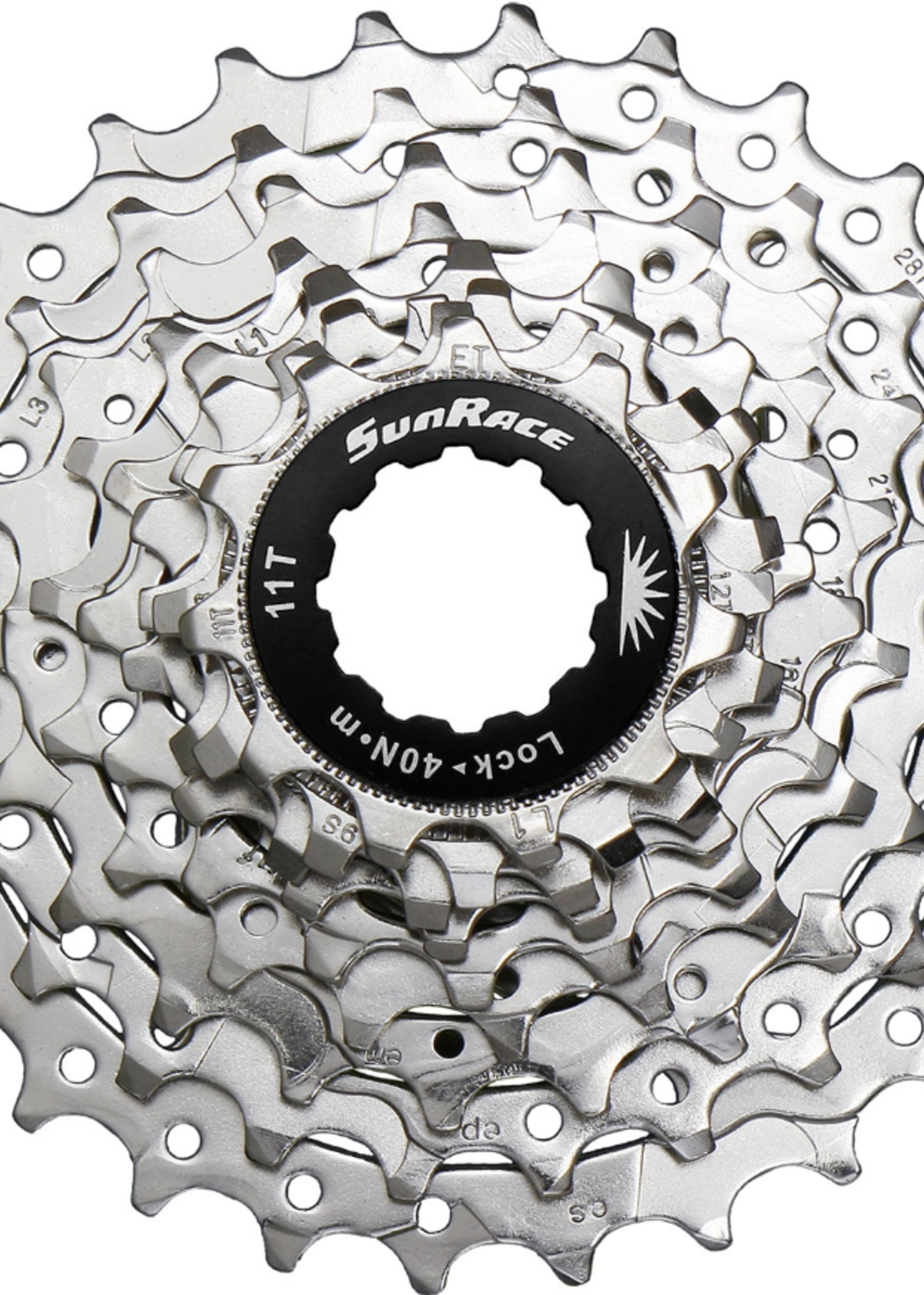 Sunrace Cassette 9 speed Sunrace CSR91 11-28T – zilver Shimano