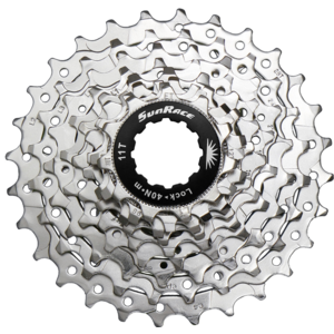 Sunrace Cassette 9 speed Sunrace CSR91 11-28T – zilver Shimano