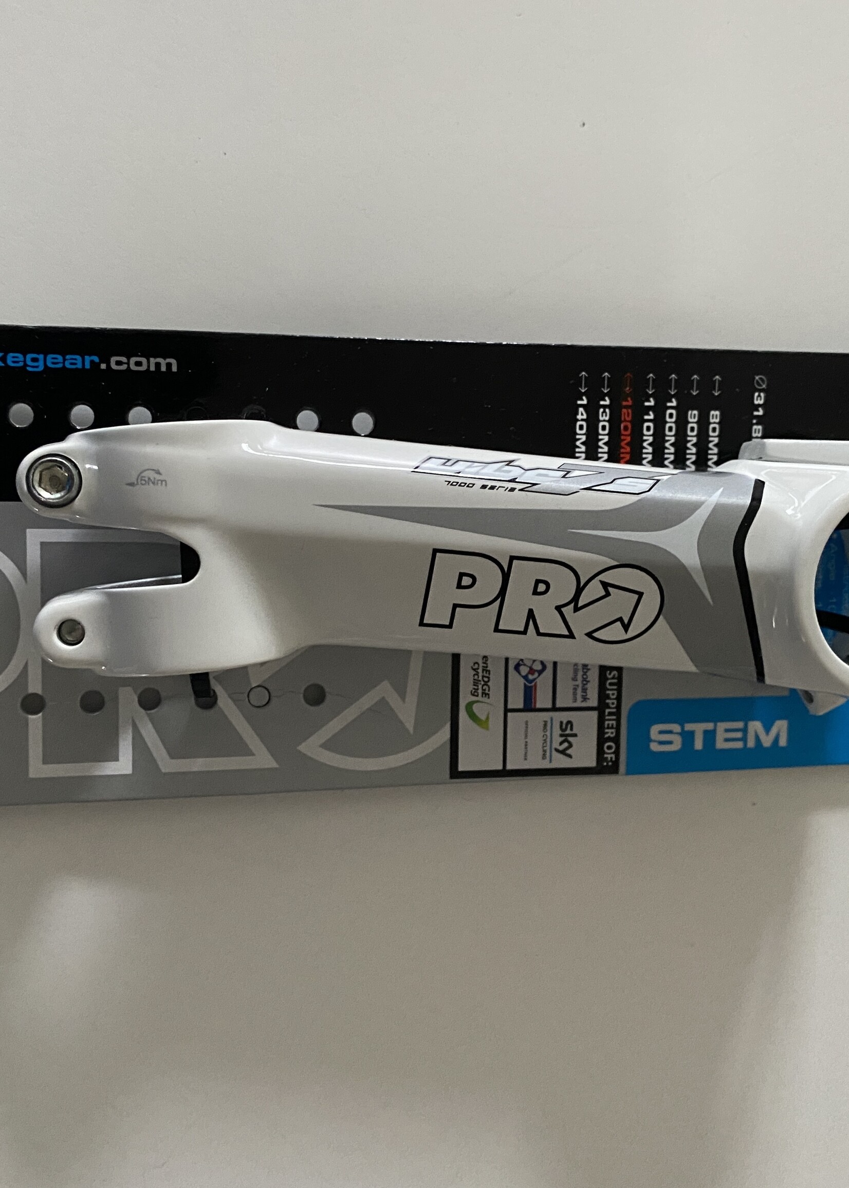 PRO Pro Vibe 7S Stuurpen Wit 120 mm Stem