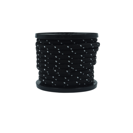 Overmann Premium Bootsseil Schwarz/Weiß