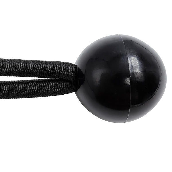 Schwarzer Spanner mit Kugel 6mm x 25cm – Elastisches Seil