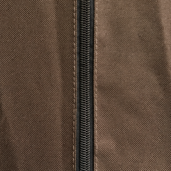 600D Schutzhülle für gerade Gartenbank – Luxus Dunkelbraun