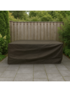 600D Schutzhülle für Gartentisch – Luxus Dunkelbraun