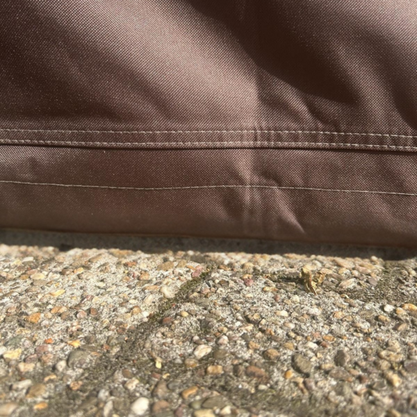 600D Schutzhülle für Gartenliegebett – Luxus Dunkelbraun