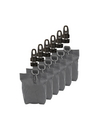 Set aus 6 schwarzen Sandsäcken + 6 Planenklemmen