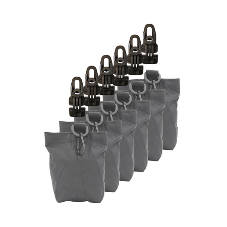 Accessoires Set aus 6 schwarzen Sandsäcken