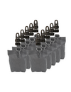Set aus 10 schwarzen Sandsäcken + 10 Planenklemmen