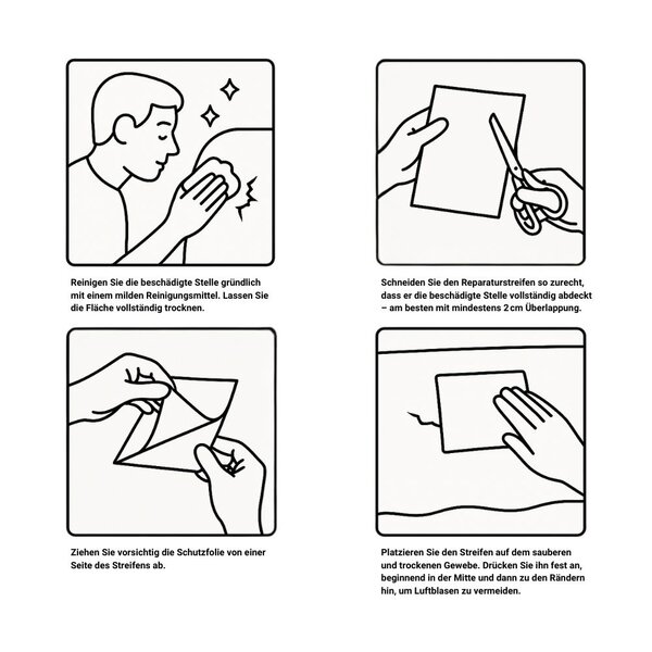 PVC-Abdeckplane Reparaturstreifen