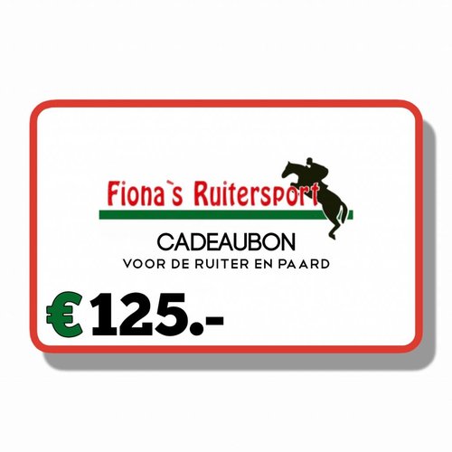 Cadeaubon €125.- Cadeaubon €125.-