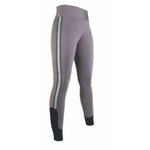 HKM Rijleggings Silver Stripe-Style silicoon zitvlak HKM Rijleggings Silver Stripe-Style silicoon zitvlak