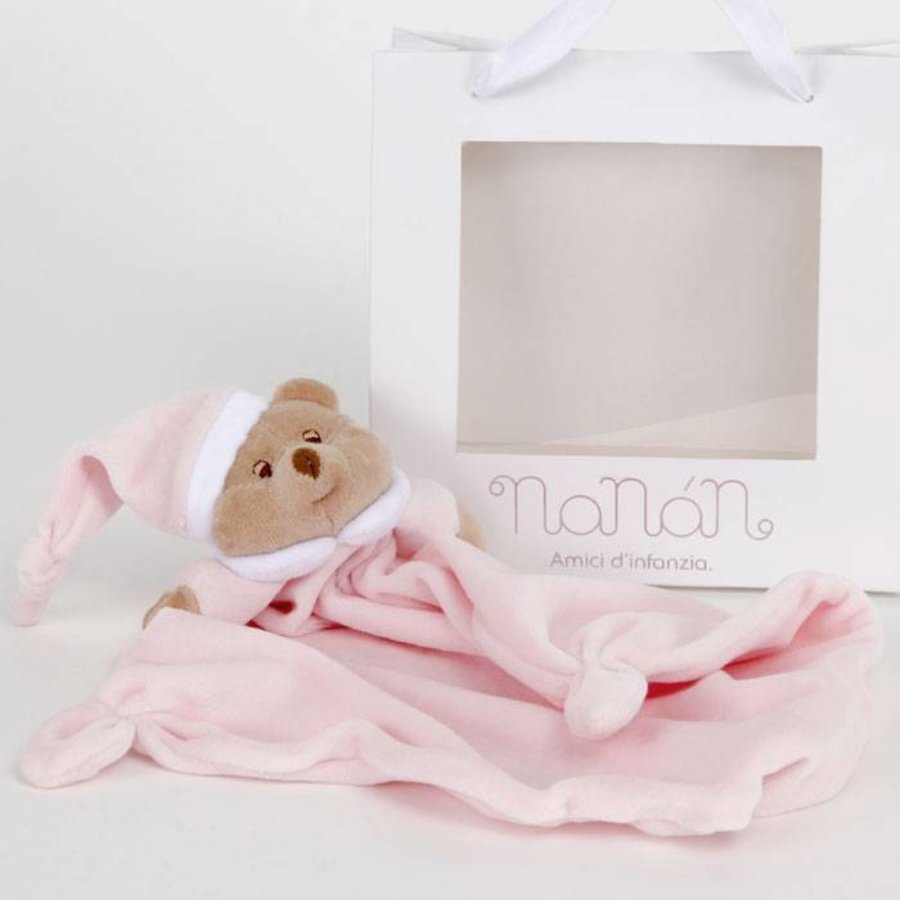 Nanan knuffeldoekje Puccio - Roze | Baby-dreams.nl Baby Dreams