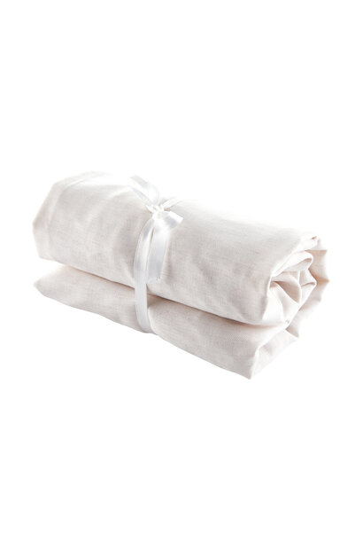 Sand Hoeslaken wieg 84x45cm