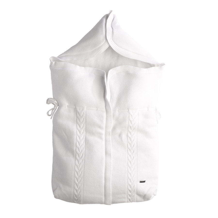 gebreid nestje van wol en cashmere -  Crystal White-1