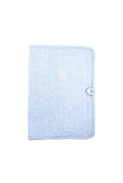 Sweet Blue Hoes geboorteboekje - Gewatteerd