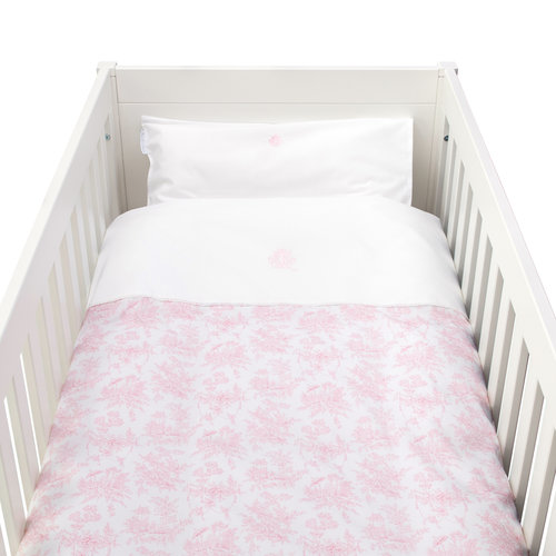  Théophile & Patachou Sweet Pink Donsovertrek bed 100x135cm  + sloop 