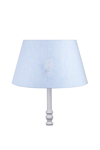 Sweet Blue Grote lampenkap geborduurd