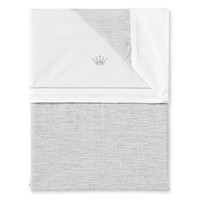 thumb-donsdekenovertrek met sloop voor ledikant - Essentials grey-1