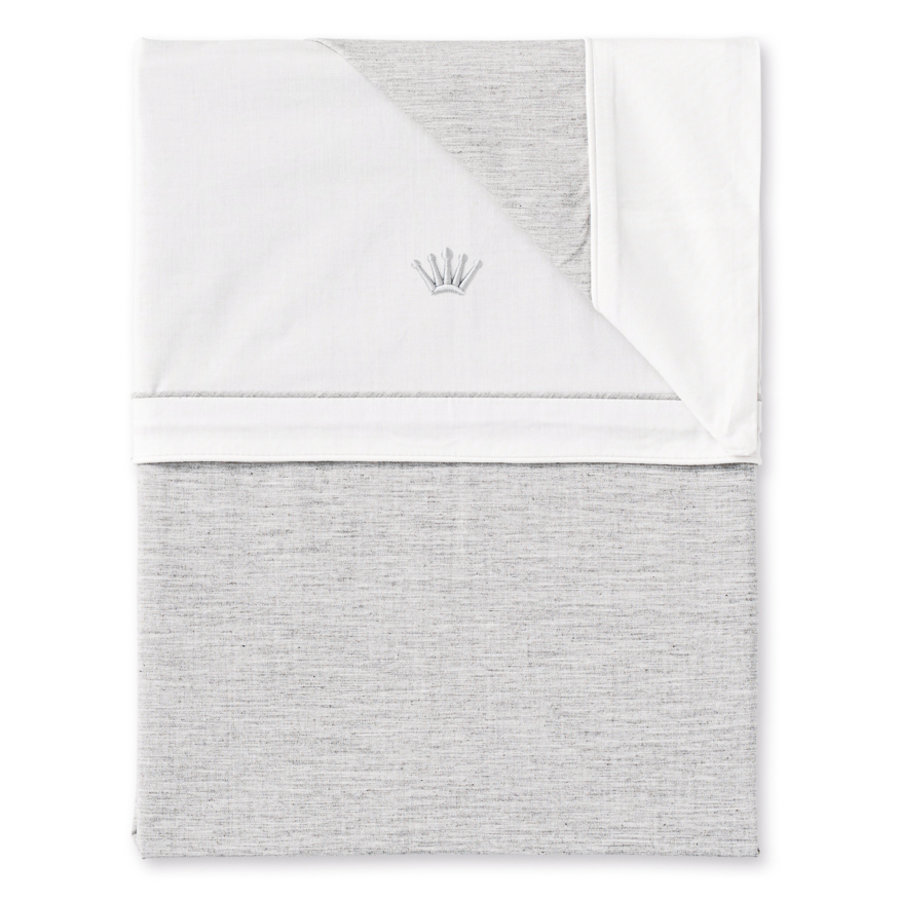 donsdekenovertrek met sloop voor ledikant - Essentials grey-1