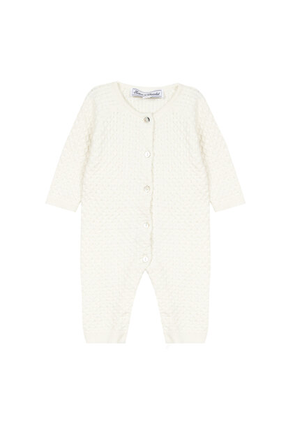 babypakje katoen met kasjmier - ivoor