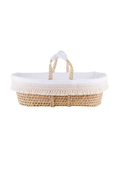 Safari rieten reiswieg + aankleding franjes