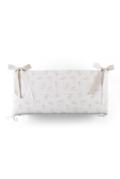 Safari bedbeschermer 70cm - bedrukt
