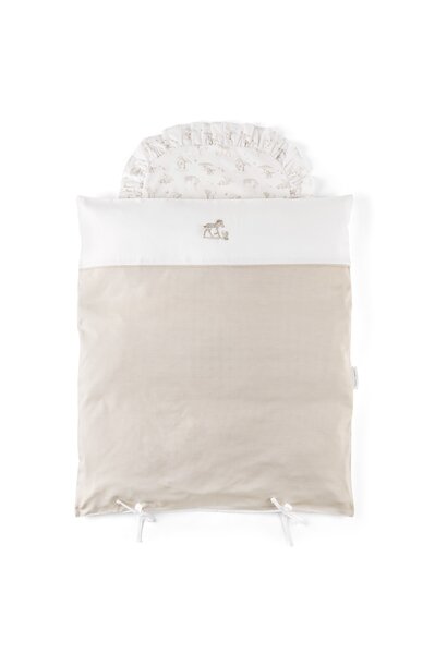 Safari donsovertrek wieg 80x80cm + sloop