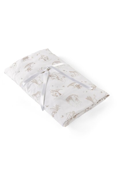 Safari hoeslaken bed 60x120cm - geprint