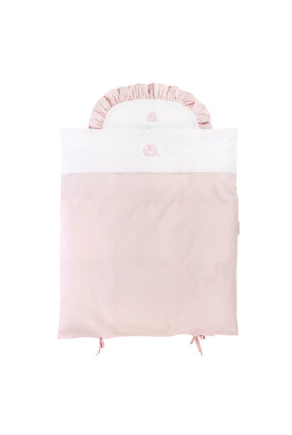 Cotton Pink donsovertrek wieg 80x80cm + sloop